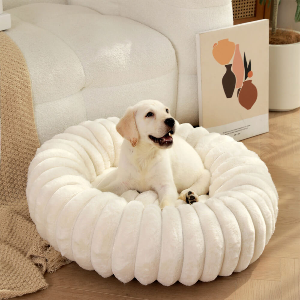 Ultra Soft Plush Round Bed