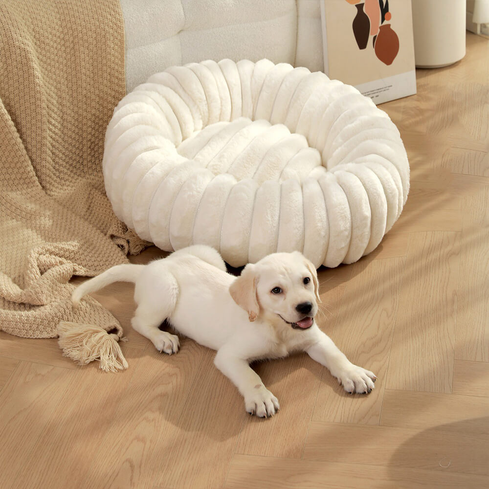 Ultra Soft Plush Round Bed